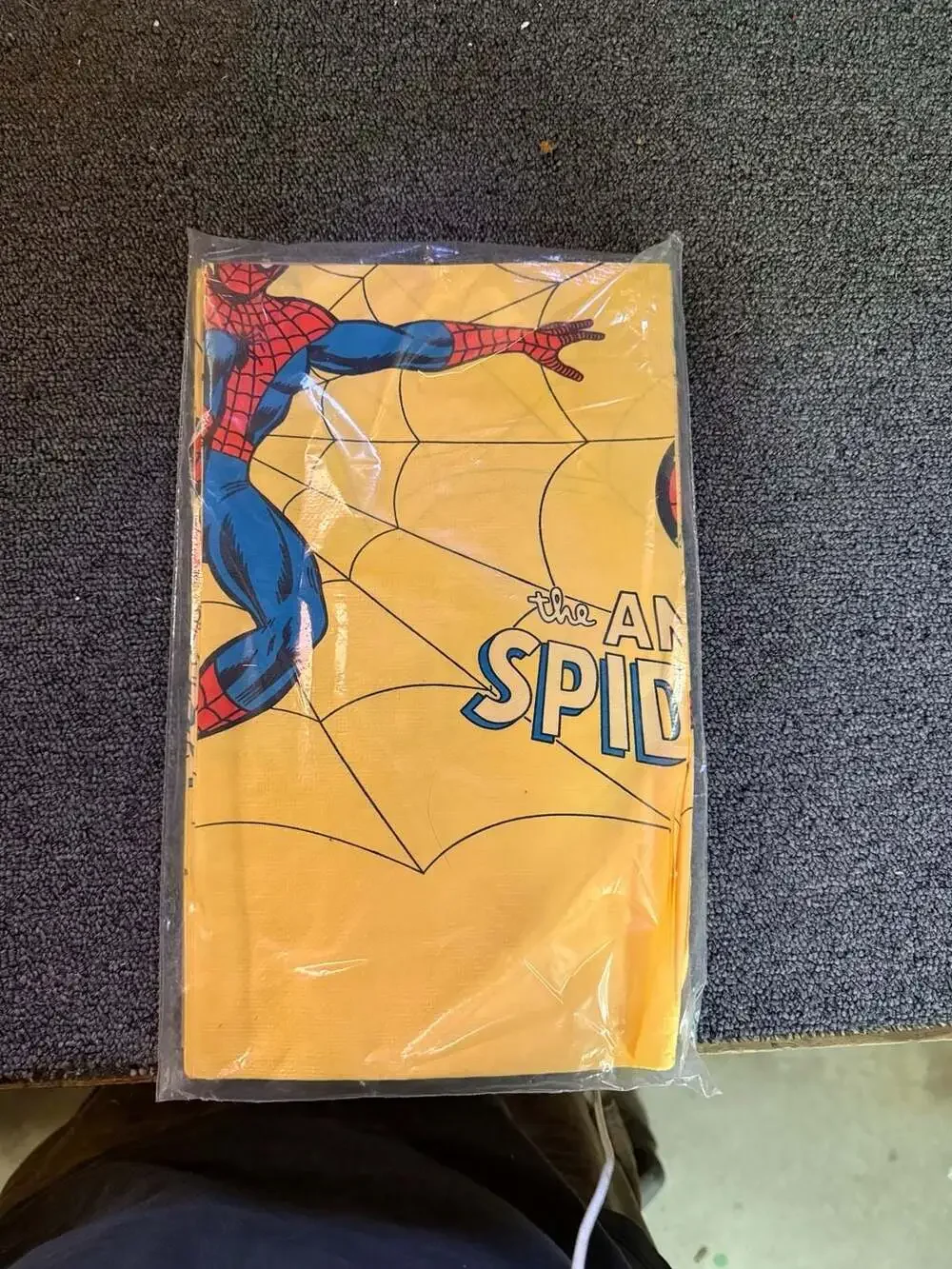 Vintage 1978 The Amazing Spider-Man Paper Table Cover 52in x 96in by C.A. Reed